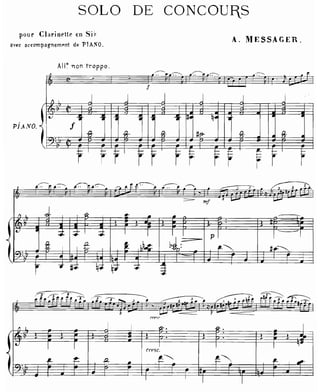 André messager   solo de concours