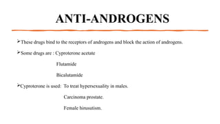Androgen and medical pharmacology presentation | PPTX