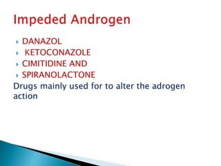 androgens and antiandrogens.pptx by rammohan | PPT