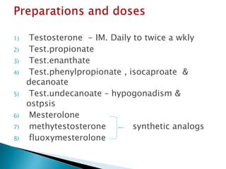 androgens and antiandrogens.pptx by rammohan | PPTX