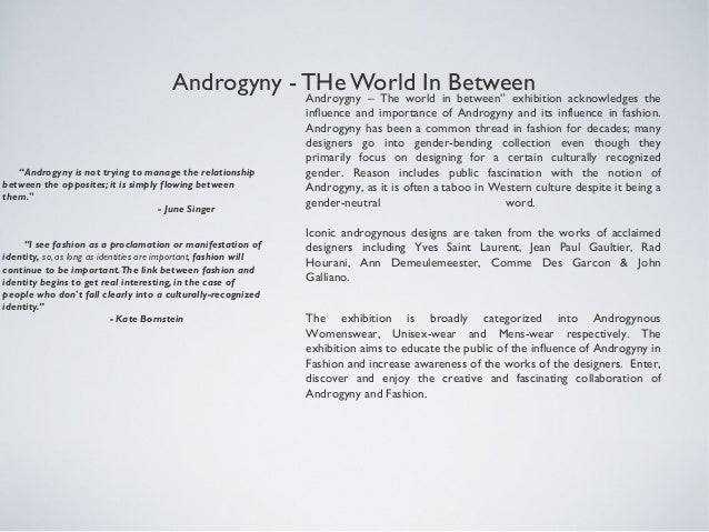 Benefits of androgyny picture