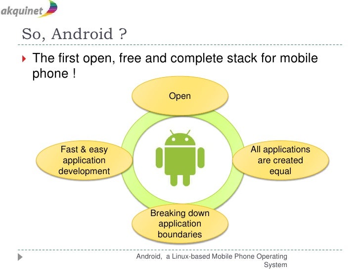 Android : a linux-based mobile operating system