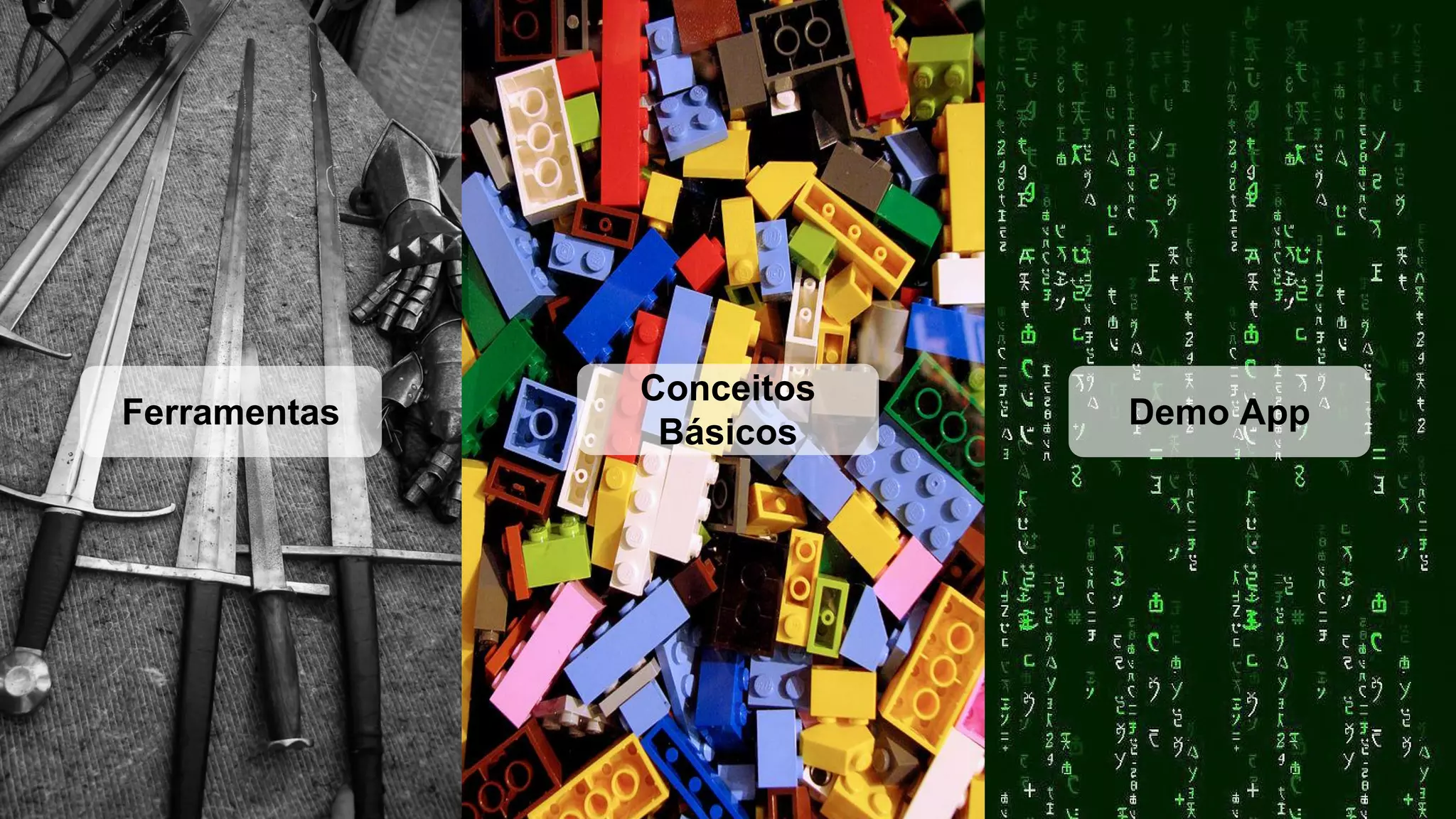 Ferramentas
Conceitos
Básicos
Demo App
 