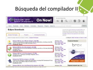 Búsqueda del compilador II