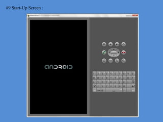 #9 Start-Up Screen :
 