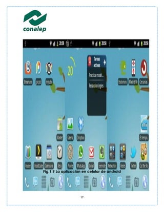 Fig.1.9 La aplicación en celular de android




                    17
 