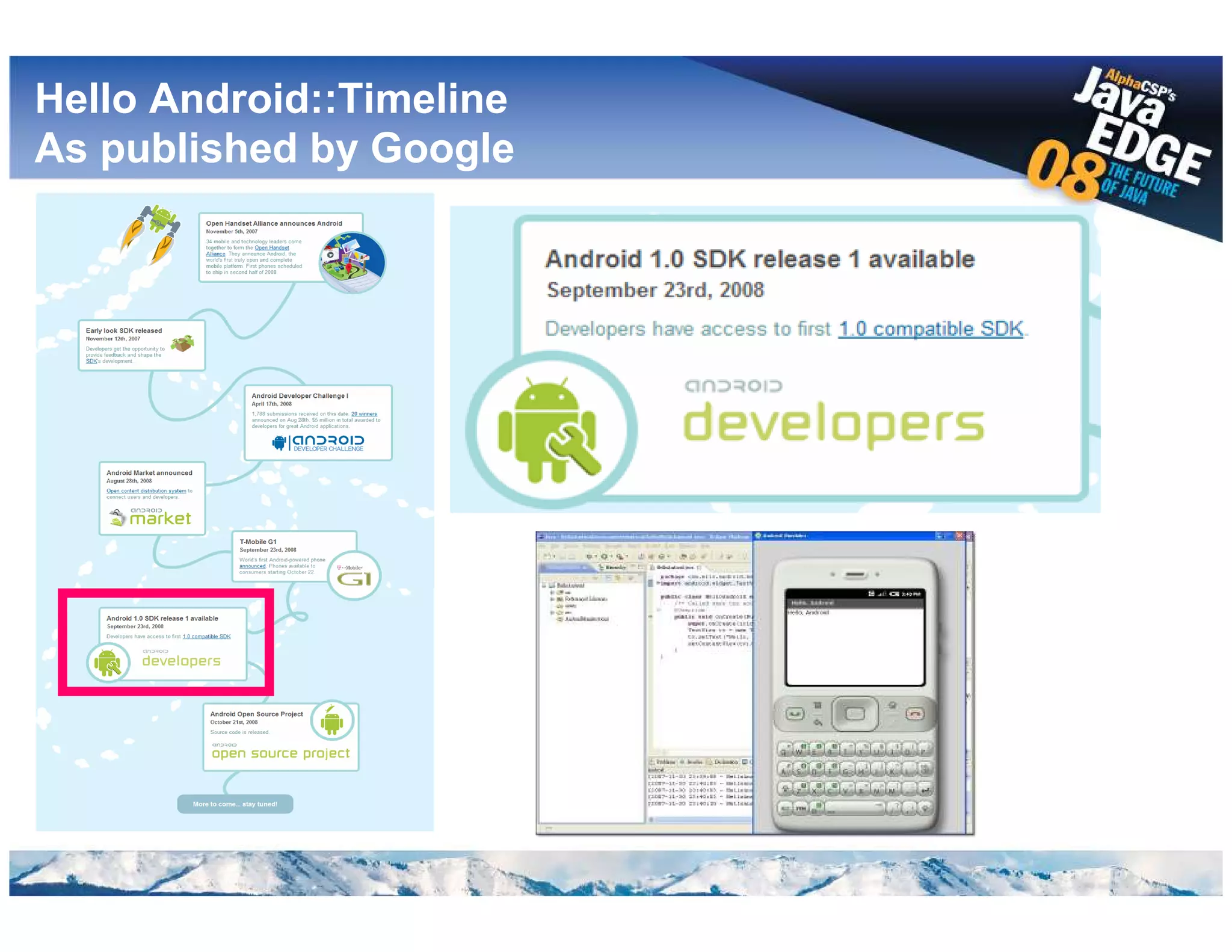 Google Android @ AlphaCSP's JavaEdge