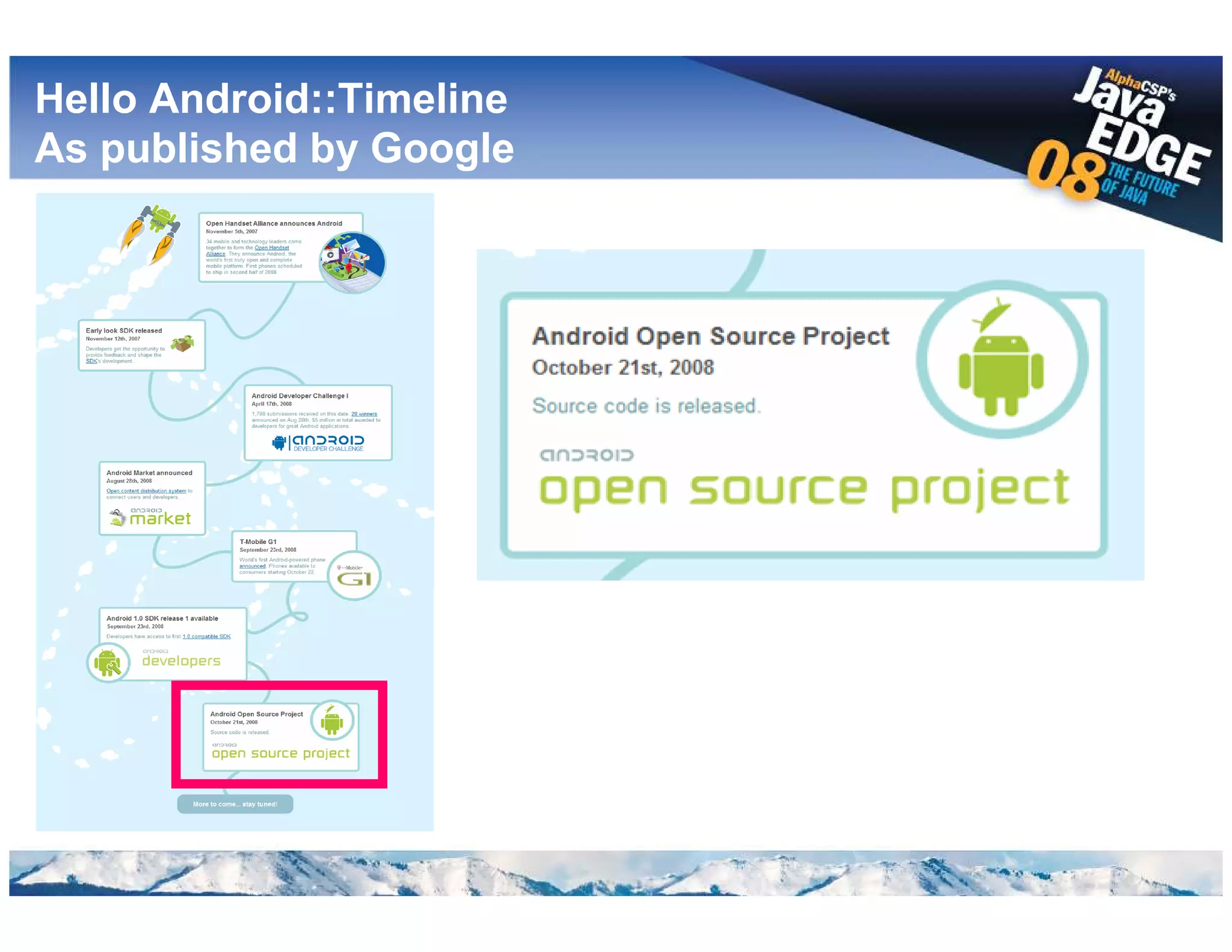 Google Android @ AlphaCSP's JavaEdge