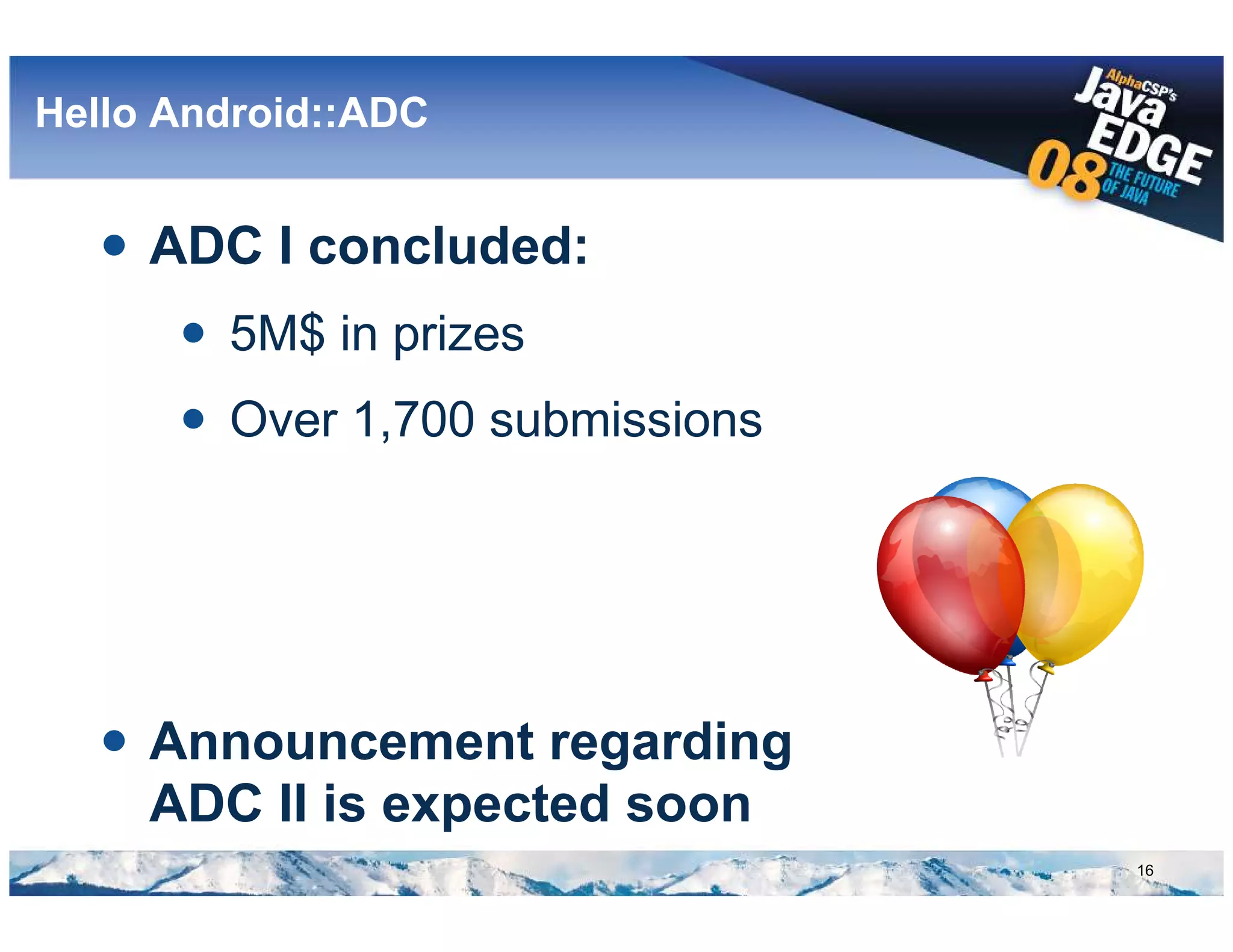 Google Android @ AlphaCSP's JavaEdge