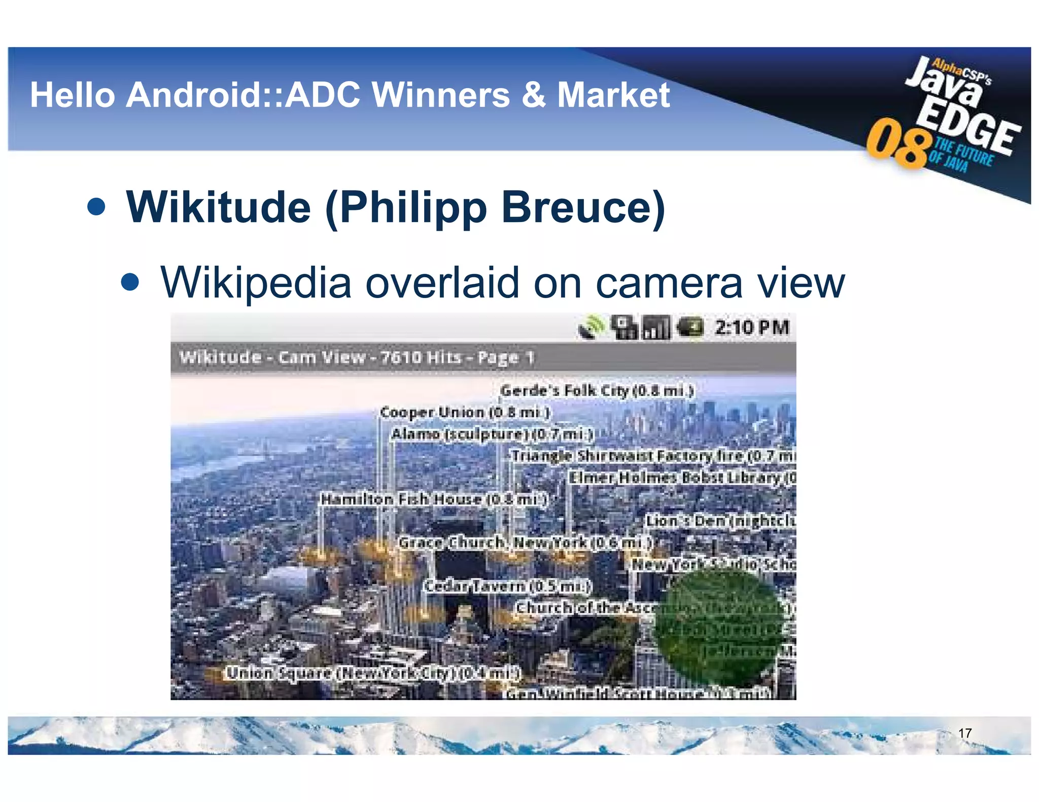 Google Android @ AlphaCSP's JavaEdge