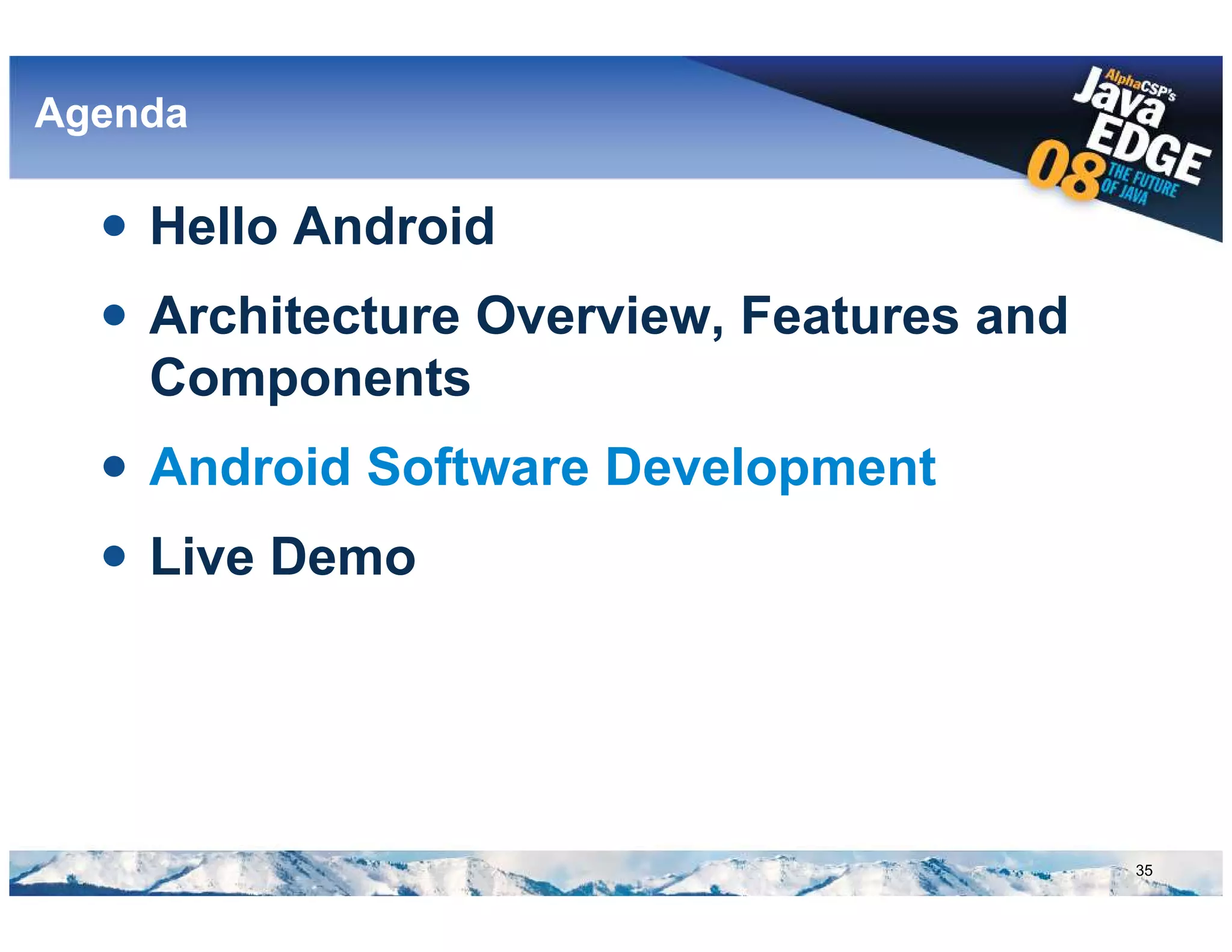 Google Android @ AlphaCSP's JavaEdge