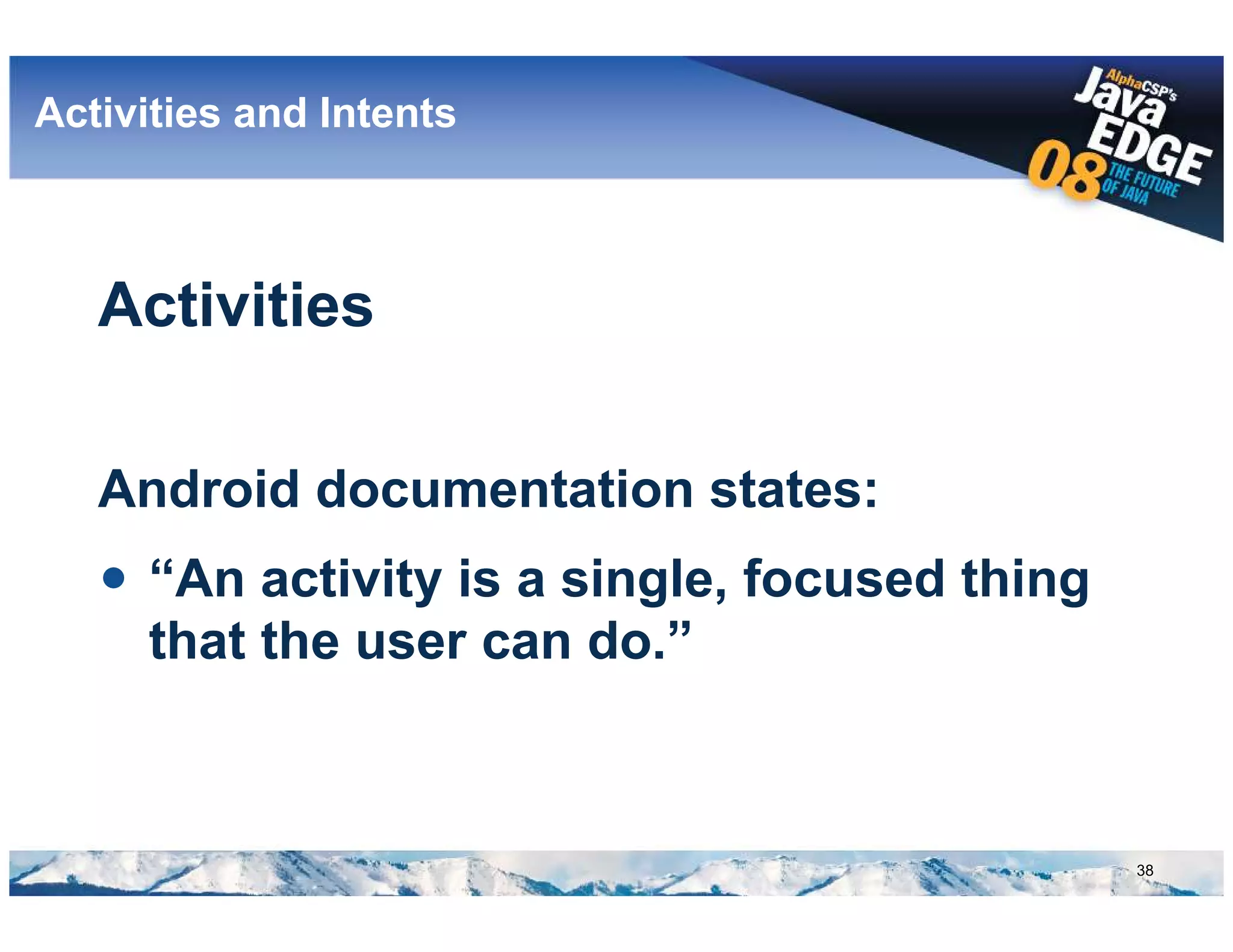 Google Android @ AlphaCSP's JavaEdge