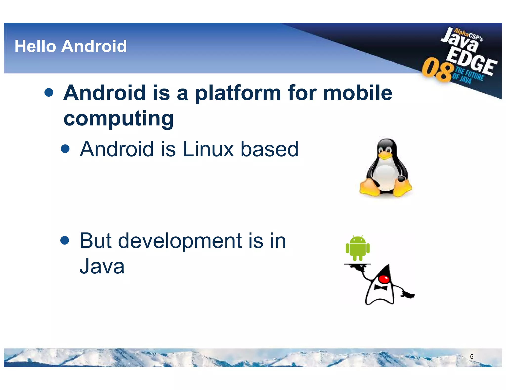 Google Android @ AlphaCSP's JavaEdge