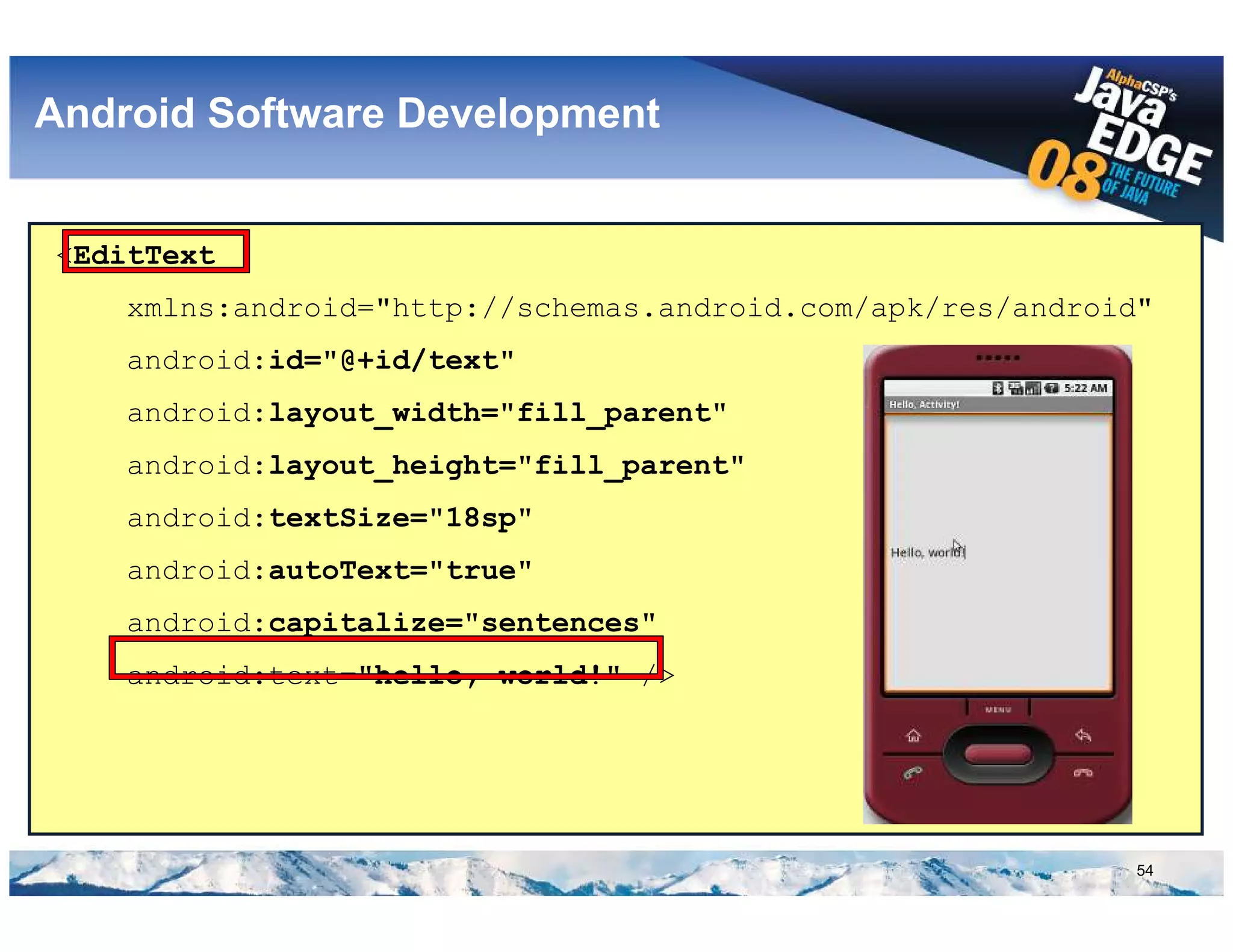 Google Android @ AlphaCSP's JavaEdge