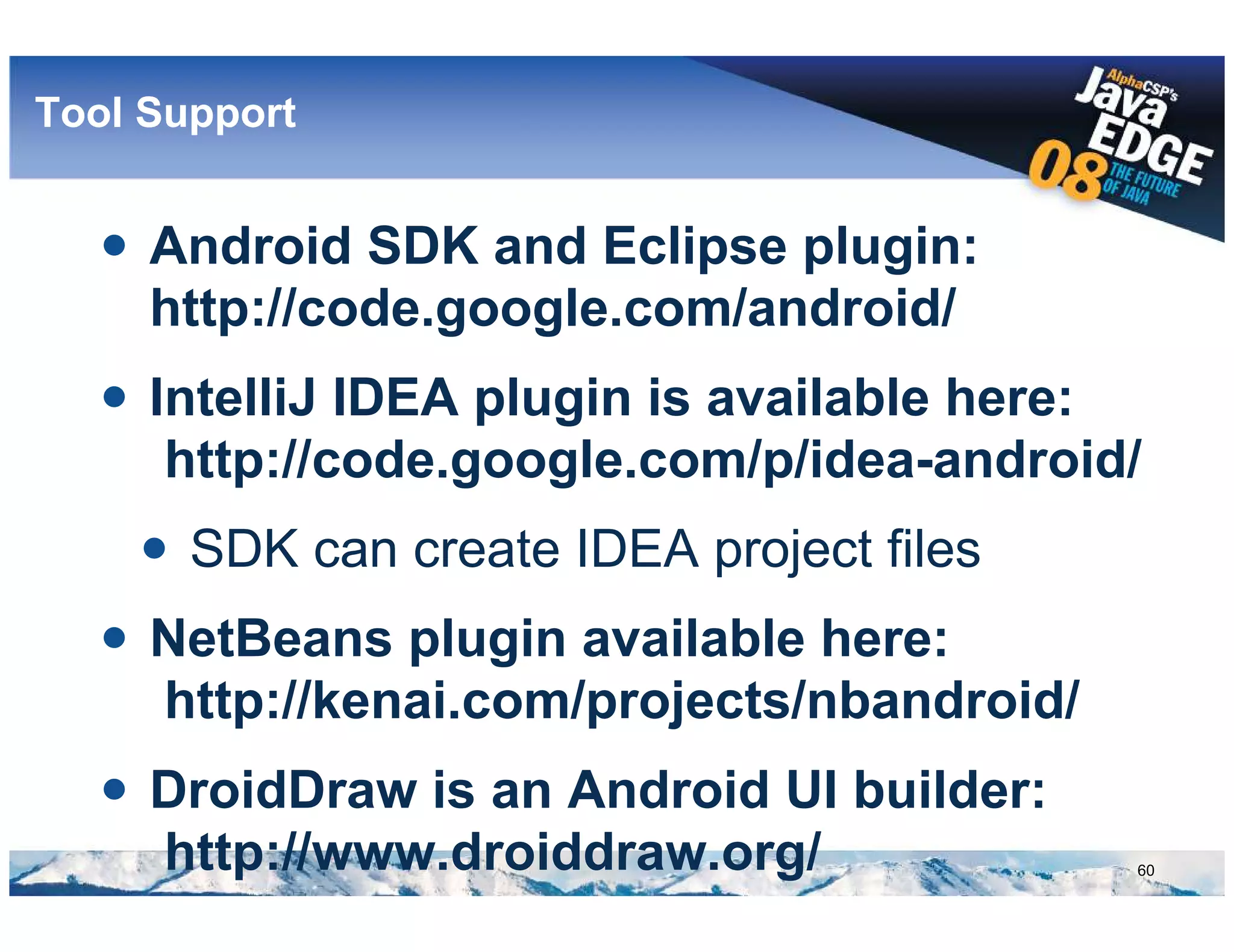 Google Android @ AlphaCSP's JavaEdge
