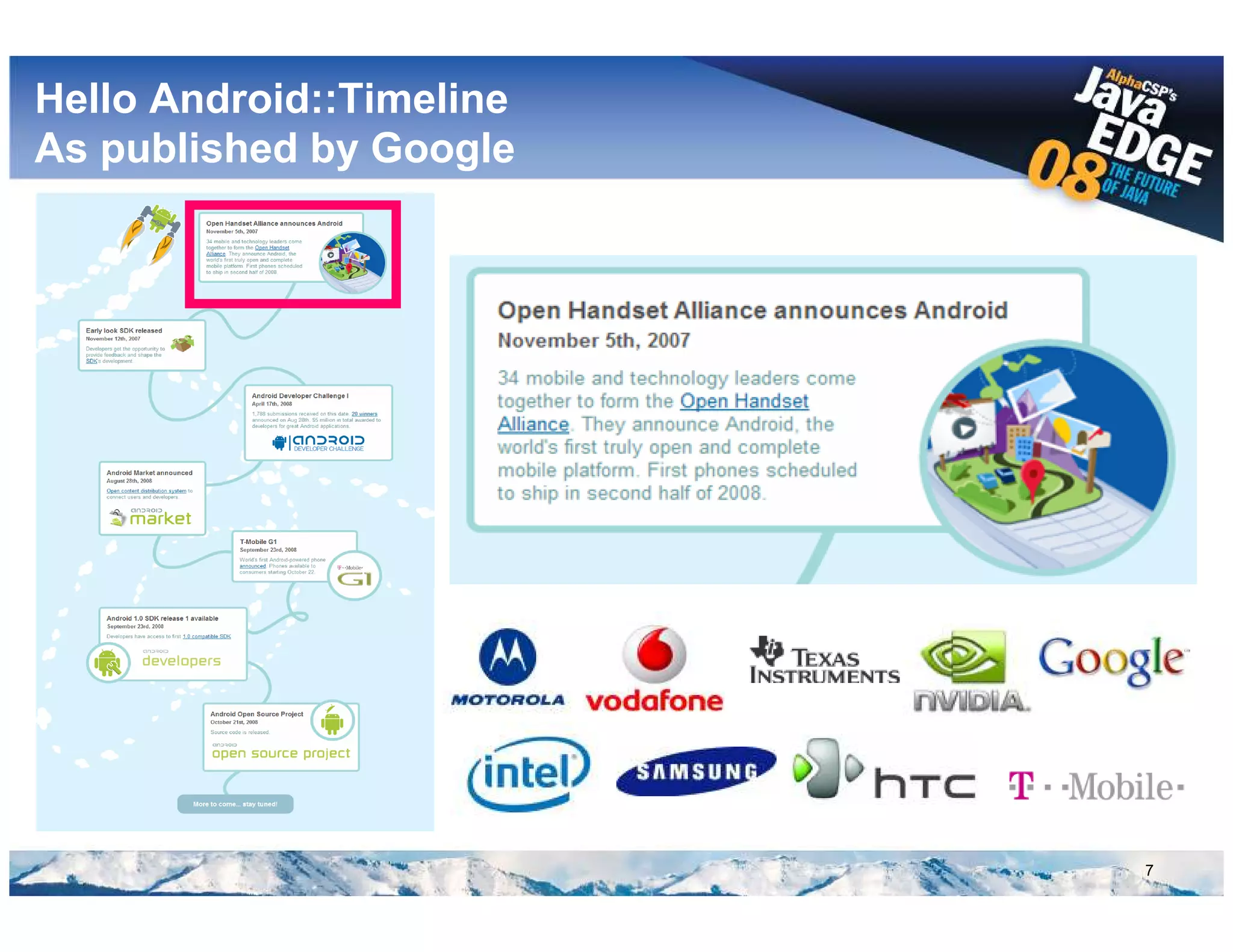 Google Android @ AlphaCSP's JavaEdge