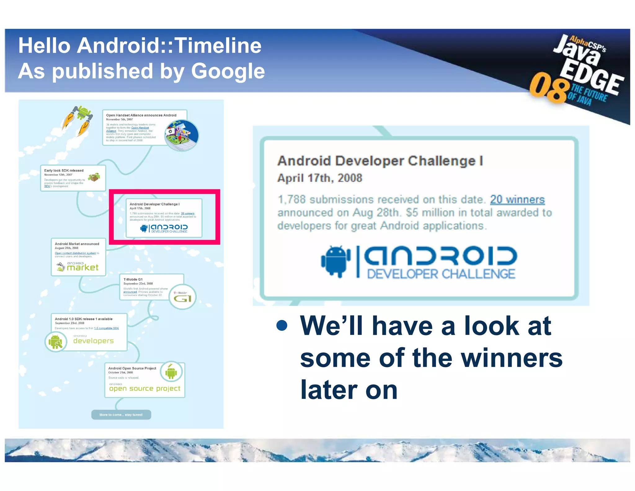 Google Android @ AlphaCSP's JavaEdge
