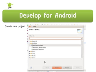 Create new project
&
 