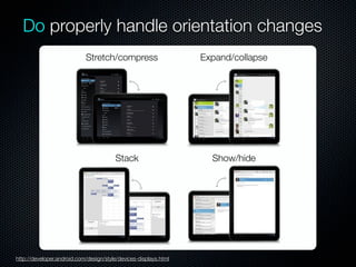Android 4.0 UI design tips | PDF
