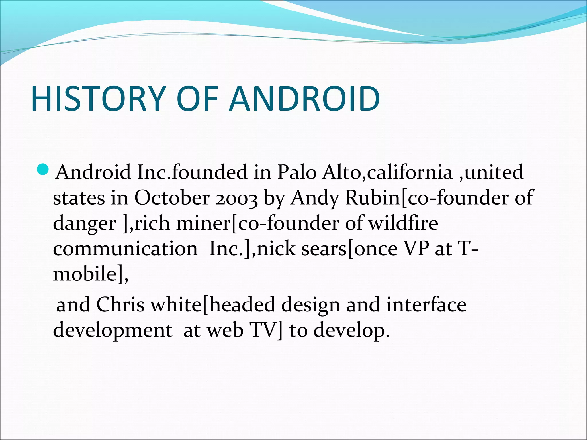 Android ppt | PPT