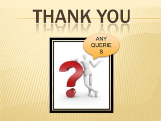 THANK YOU
ANY
QUERIE
S

 