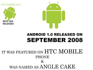 History of Android | PPTX