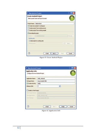 12
Figura 11. Create Android Project
Figura 12. Application Info
 