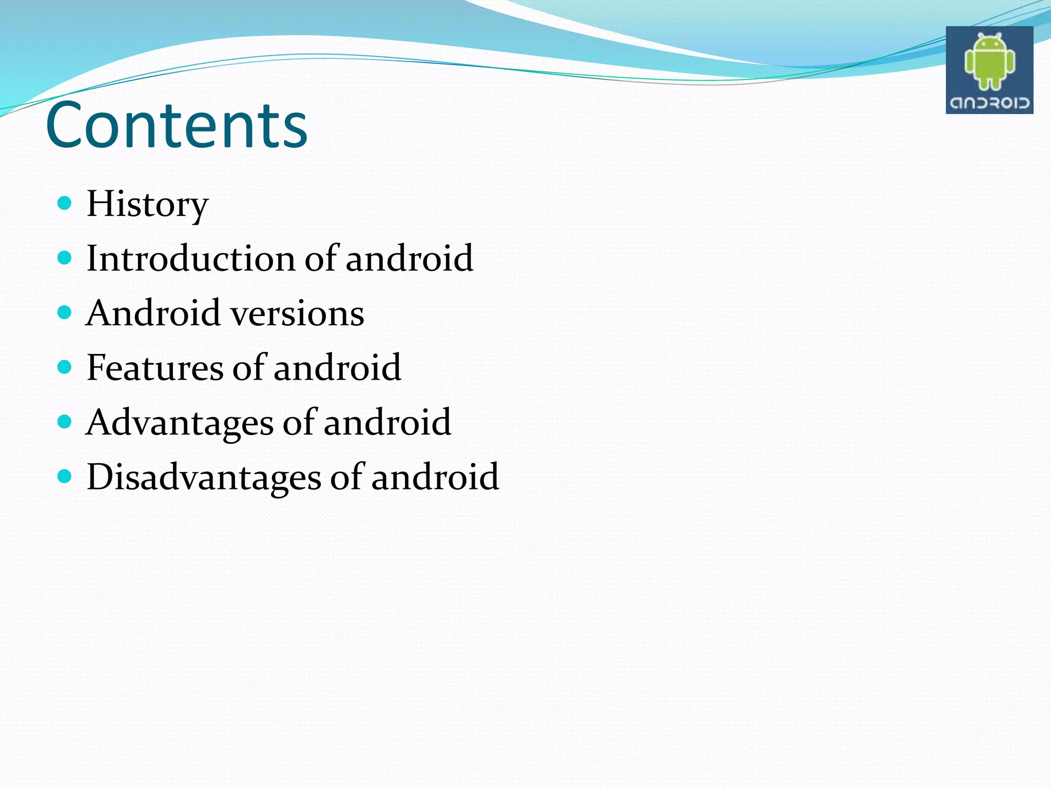 Android - A brief introduction | PPT