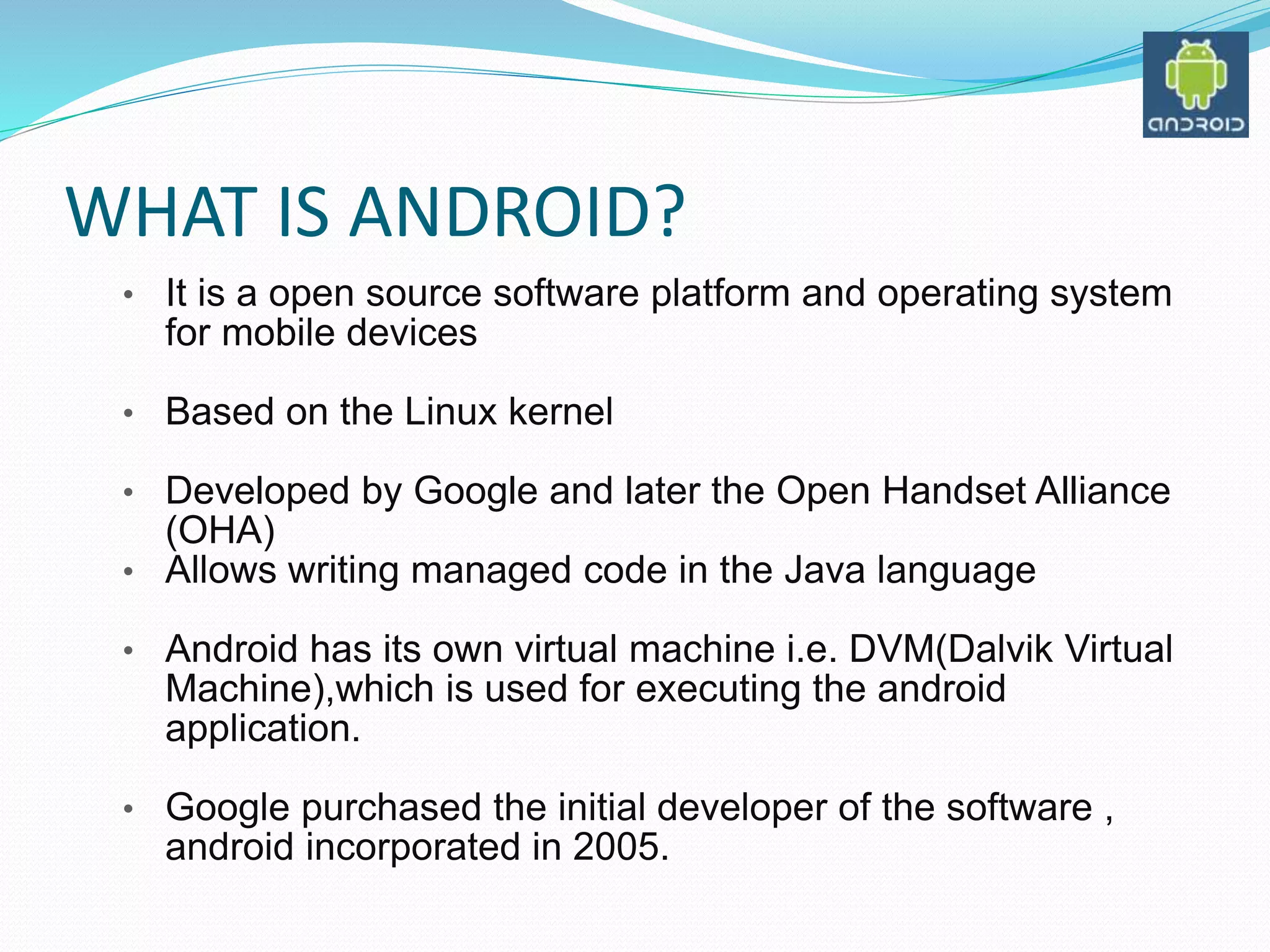 Android - A brief introduction | PPT