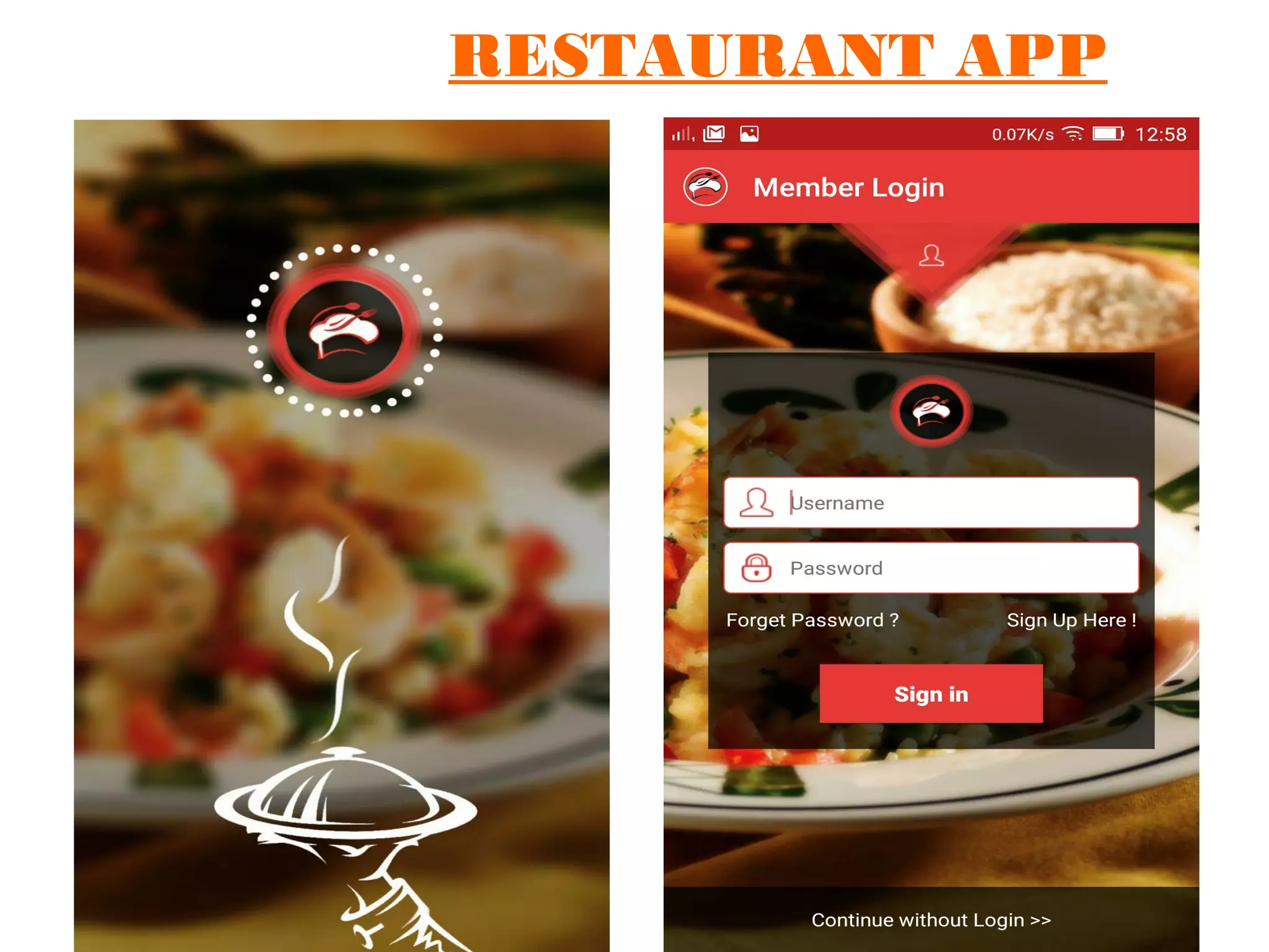 RESTAURANT APP
 