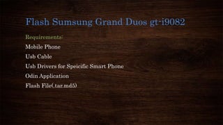 Android Rooting and Flashing | PPTX