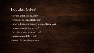Android Rooting and Flashing | PPTX