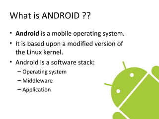 Android PPT | PPT
