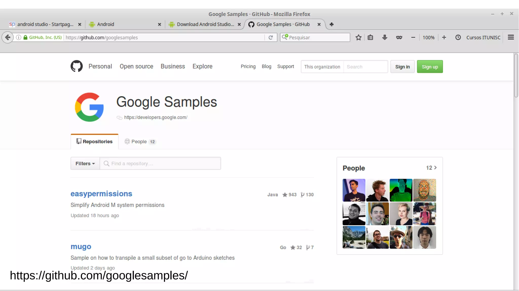 CC BY-SA luizrauber@gmail.com || fb.com/luizrauber 26/105
https://github.com/googlesamples/
 