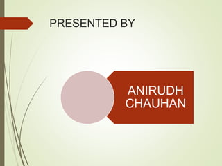 PRESENTED BY
ANIRUDH
CHAUHAN
 