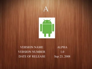 Evolution of Android | PPTX