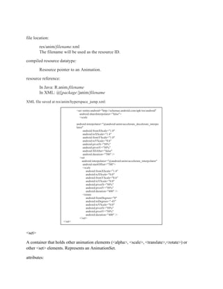Color State List Android Android animation and color state list resources-chapter 10 | DOCX