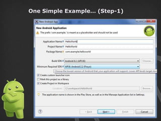 One Simple Example… (Step-1)
 