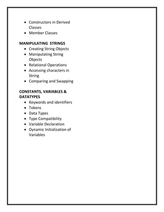Android classes-in-pune-syllabus | PDF