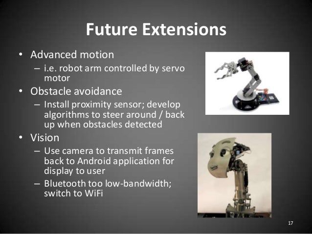 android controlled robotic arm