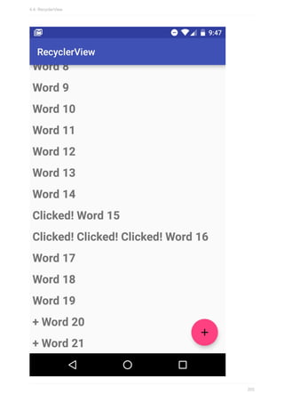 4.4: RecyclerView
202
 