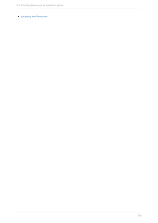 Localizing with Resources
5.3: Providing Resources for Adaptive Layouts
258
 