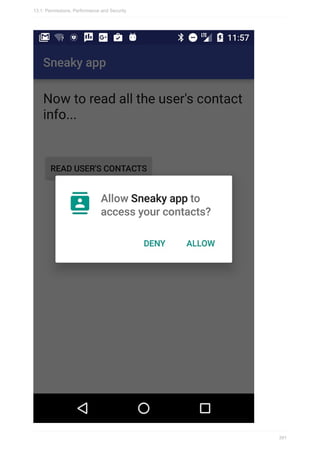 13.1: Permissions, Performance and Security
391
 