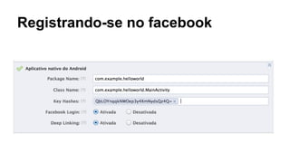 Registrando-se no facebook

 