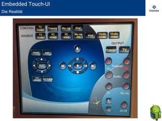 Embedded Touch-UI
Die Realität
 