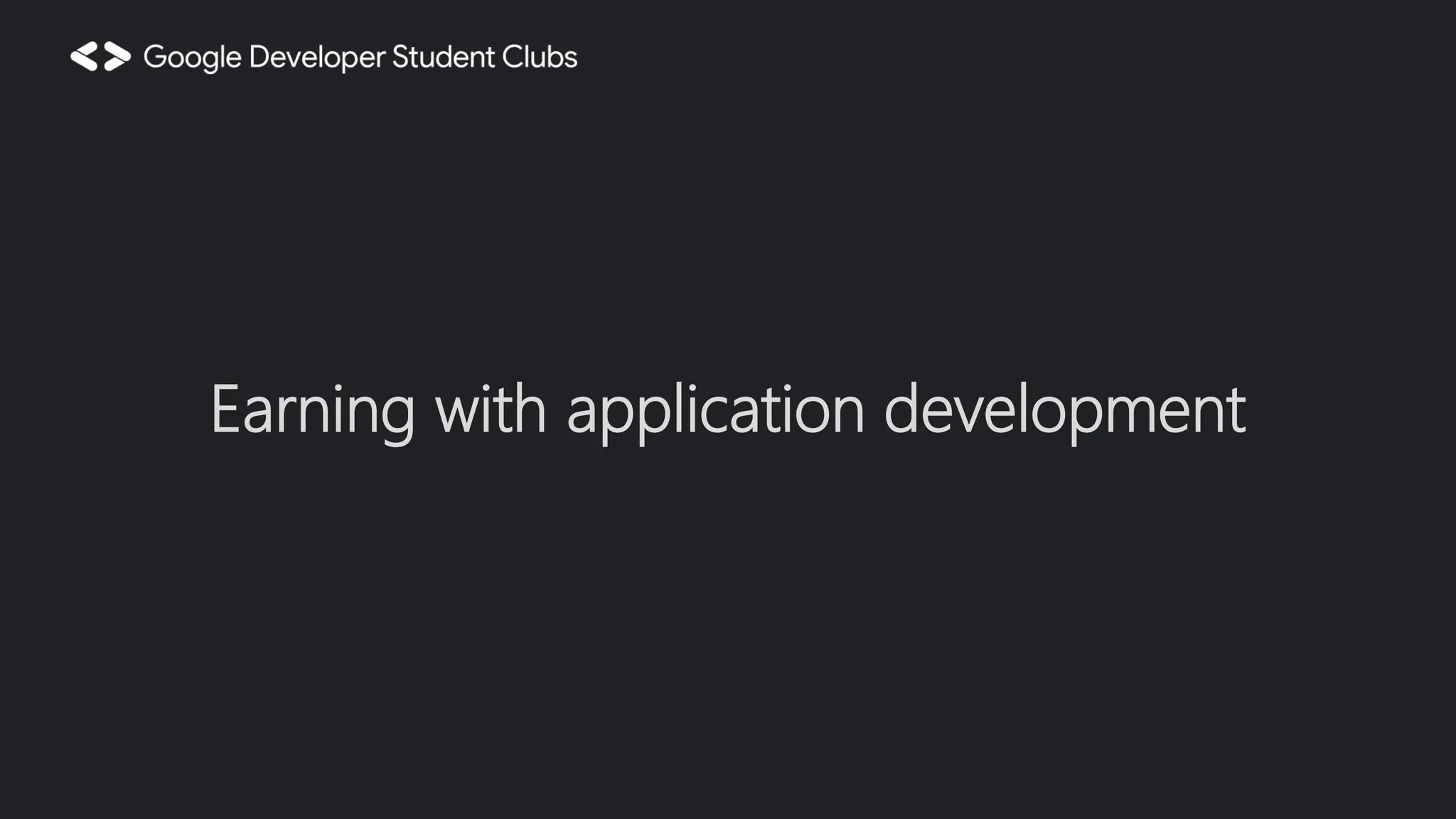 Earning with application development 