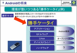 Google Androidの現在と近未来　～マッシュアップにより変革するもの～