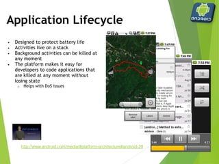 Storage and Persistence
Content Provider
 