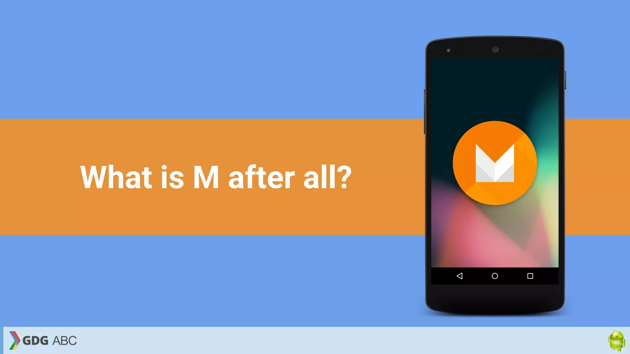 What is M after all?
 