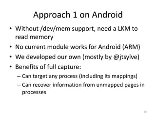 Android ProcessReadMemory